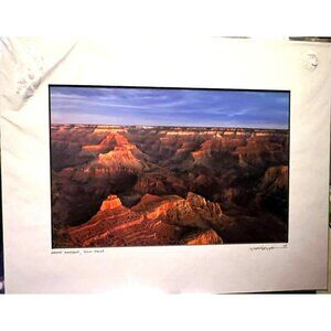 Photograph Grand Canyon Yaki Pount Signed Tim Haughton Light Catcher Studio 14 x